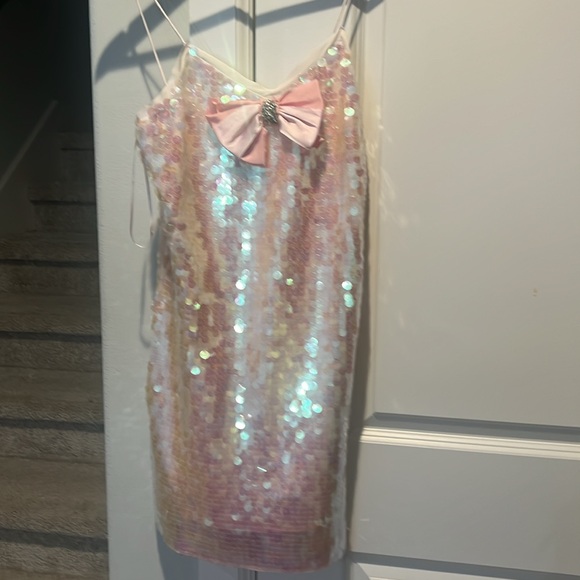 NWT Loveshack Fancy Kumi Dress in Irridescent, size 2 - Picture 6 of 7